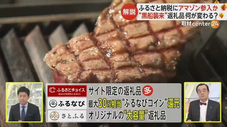 鉄板で焼かれる肉（ふるさと納税返礼品のイメージ）