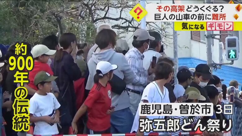 約900年の歴史がある祭りに集まった人たち