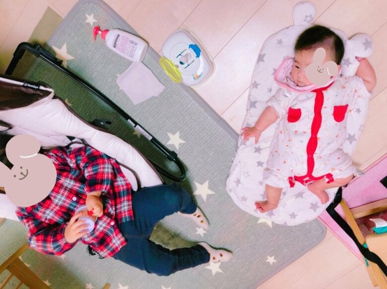 赤ちゃん返りの様子（提供：あささん）