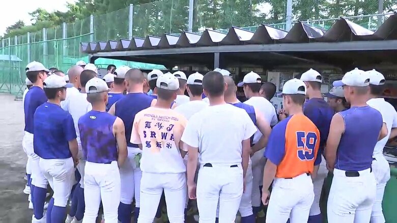 盛大附属高校野球部の練習（2025年6月）