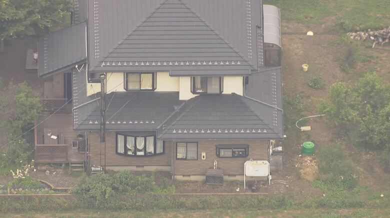 被告が立てこもった家（2023年5月、長野県中野市）