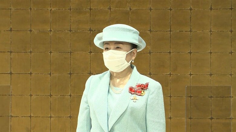 去年5月、全国赤十字大会に出席される信子さま