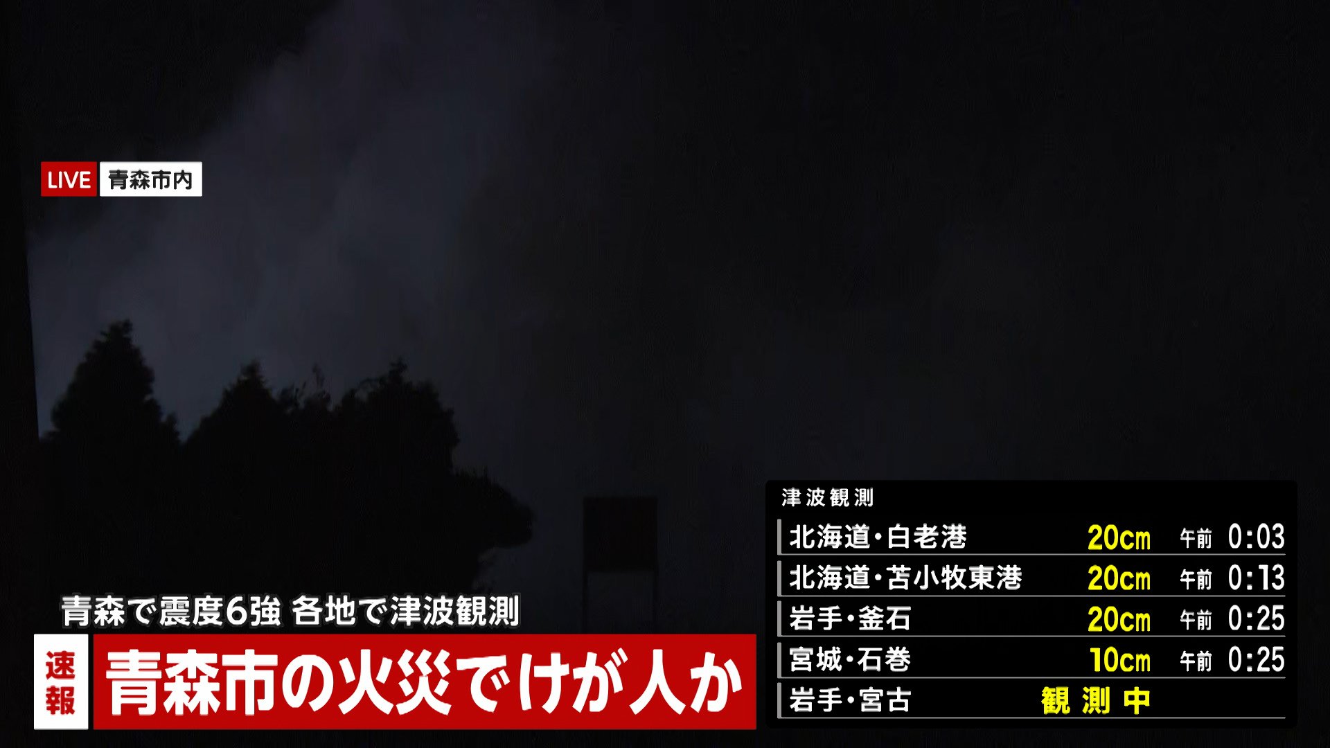 【高速道路情報】青森・八戸道浄法寺IC～八戸IC間、八戸JCT～下田百石IC間の上下線で通行止め　青森・八戸市で震度6強　（午前0時10分現在）