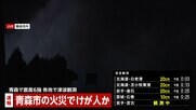 【速報】青森市内で火災…地震により発生か　けが人が出ている模様