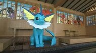 和倉温泉の“わくらポケモン足湯”で“シャワーズ”のしっぽが破損、撤去・修理へ…ポケモン足湯は利用可能
