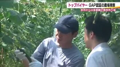 福島県産品の流通促進へ　バイヤーが伊達市のGAP認証農場を視察　9月から首都圏の店舗で専用売り場設置