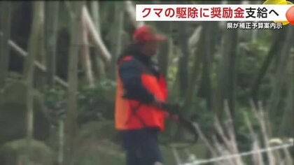 猟友会の負担軽減へ　秋田県がクマ駆除1頭当たり7000円の奨励金支給を盛り込んだ補正予算案を内示