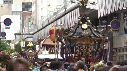 街に熱気「大盛岡神輿祭」初夏の風物詩　5基のみこしが集まる　岩手県盛岡市
