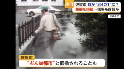 「蚊がいない…」かつて“ぶん蚊都市”と呼ばれた佐賀市　“3分の1以下”に減少？【佐賀県】