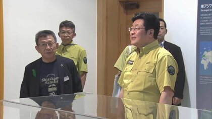 環境保全と地域活性化の両立「一緒に考えていく」　西村環境相、世界遺産登録から30年の“白神山地”視察【秋田発】
