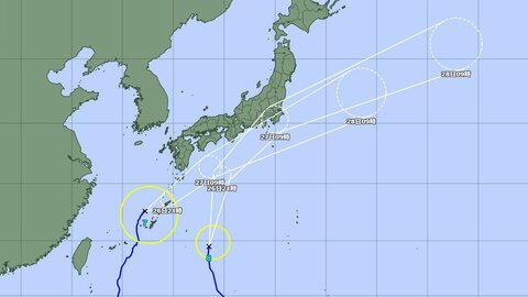 【台風情報】東京はダブル台風できょう夕方から浸水や氾濫に警戒を　気象庁の東京都気象解説情報　8号は朝7号は夕方から夜最接近
