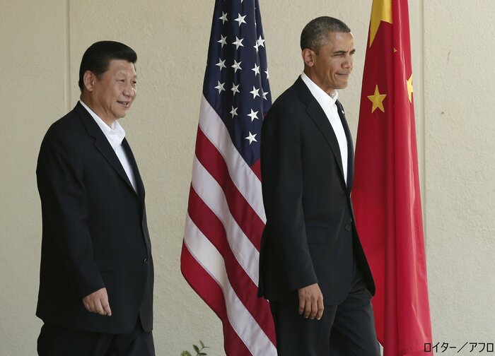 オバマ大統領（当時）と習近平国家主席が会談　2013年6月