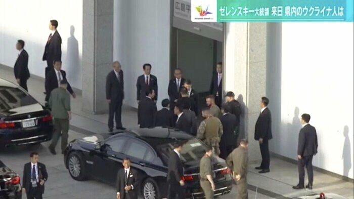 広島市の原爆資料館を訪れたゼレンスキー大統領