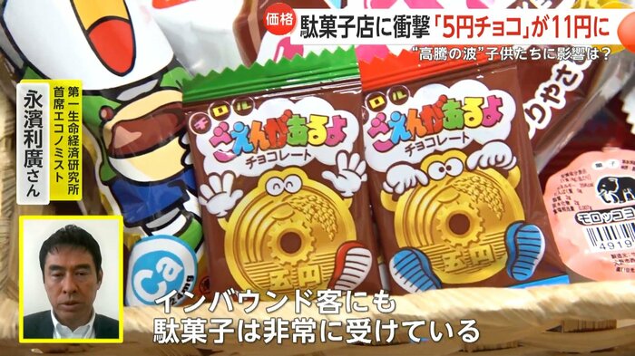 駄菓子自体は生き残ると永濱利廣さんは分析する