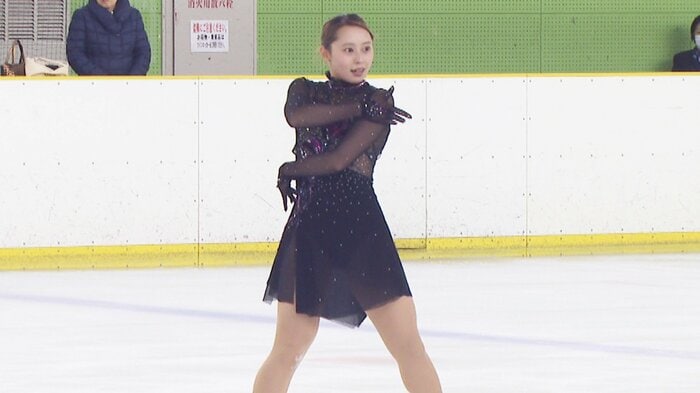 フリーを披露する三宅(中四国九州選手権)
