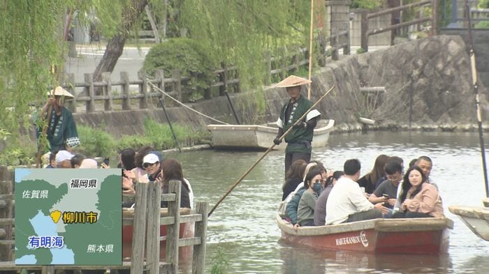 水郷・柳川の名物『川下り』