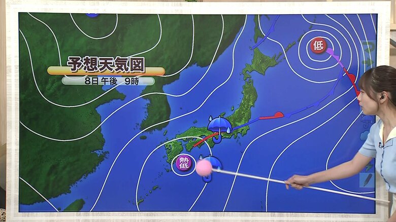 「昼前から急に激しく降りだす」8日から10日は大雨に警戒を　線状降水帯発生のおそれも　富山県の天気【気象予報士 解説】｜FNNプライムオンライン