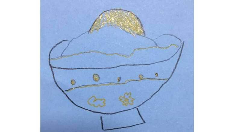 「おいしくてかんどう」 6歳娘が“卵かけご飯”を初めて食べたらアート心が爆発した…