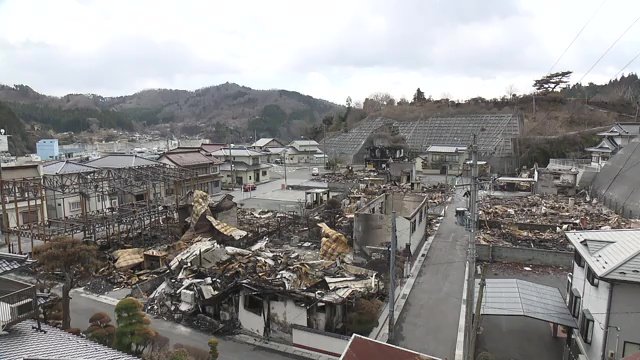 被害を受けた建物は大船渡市内で210棟