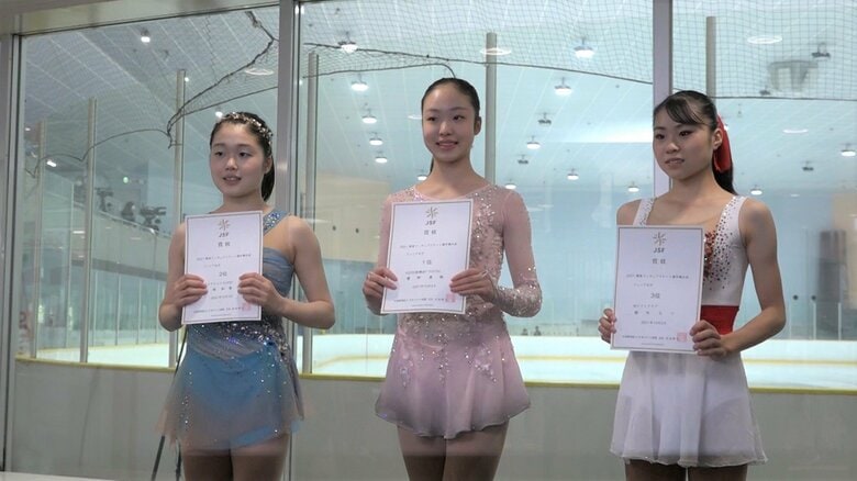 ジュニア女子の表彰式
