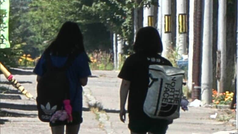 帯広市内の中学校では暑さのため下校時間を繰り上げに