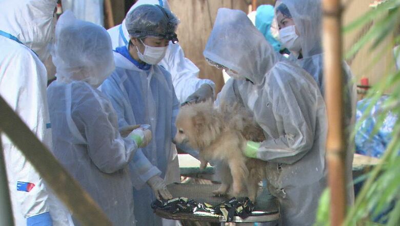 施設を家宅捜索（長野県松本市　2021年9月）