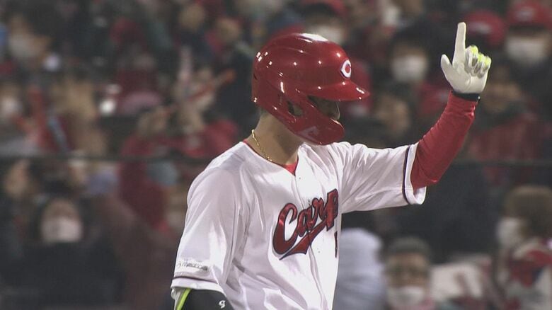 復帰戦でタイムリーを放った西川