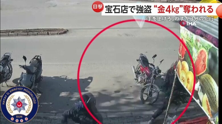 宝石店に押し入った2人組（トルコ）