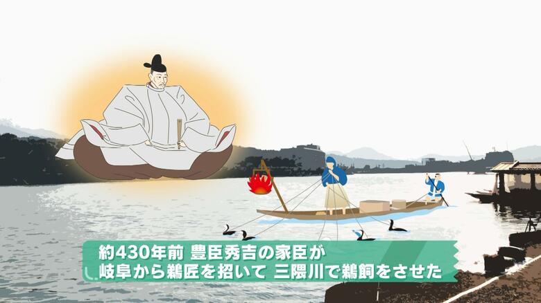 日田の鵜飼の歴史は戦国時代末期までさかのぼる
