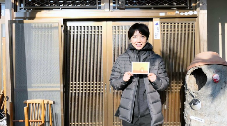 田中さんの自宅に訪れ、手紙を残した