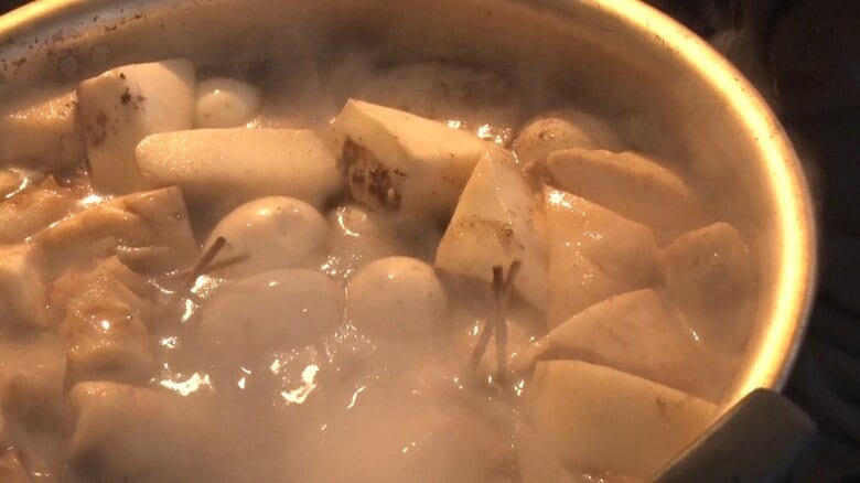 イノシシ肉をつかったおでん