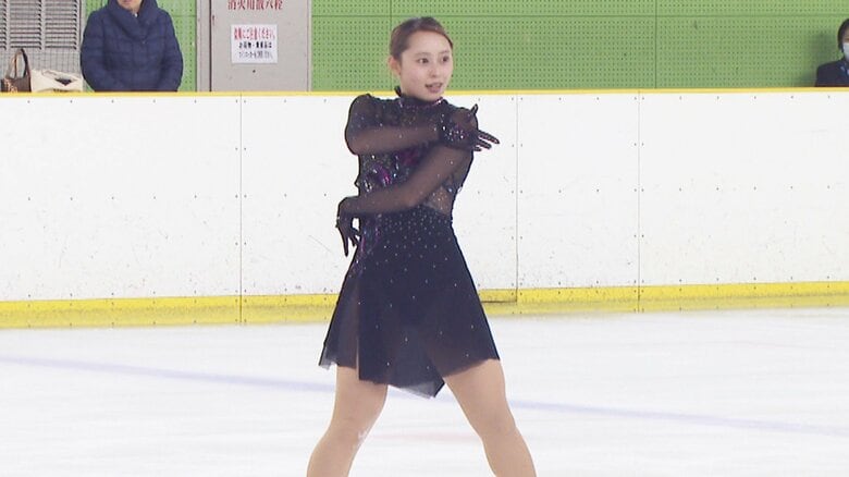 フリーを披露する三宅（中四国九州選手権）