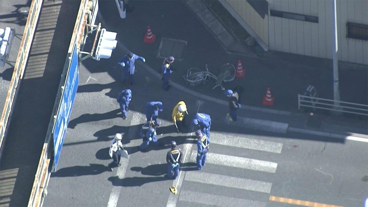 自転車と車の事故車載 茨城県