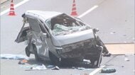 東北道下りで車がのり面に衝突、投げ出された運転手が後続車にはねられ意識不明の重体　助手席の男性ケガ　栃木・宇都宮市