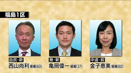 【福島１区】5期目を目指す前職に新人2人が挑む　福島市内でそれぞれ第一声あげる《2026衆院選》