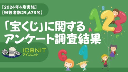 【2024年4月実施】【回答者数25,673名】「宝くじ」に関するアンケート調査結果