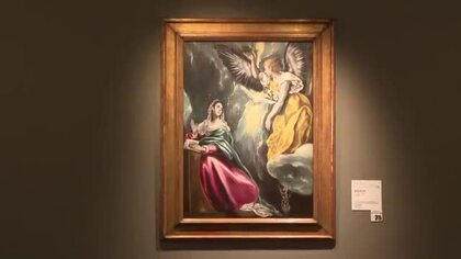 大原美術館所蔵のエル・グレコ「受胎告知」が約６０年ぶりの修復作業終え３ヵ月ぶりに展示【岡山・倉敷市】