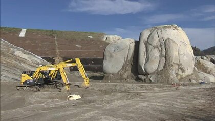 これが埋まっていたの！？　造成中に巨石が続々…費用4億円増と工期の遅れ　市民からは観光地化の声も【福島発】