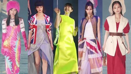 長澤まさみ、ノースリーブのロングドレスで魅了　新木優子は大胆スリットで美脚も　人気モデルら豪華芸能人がTGCに集結