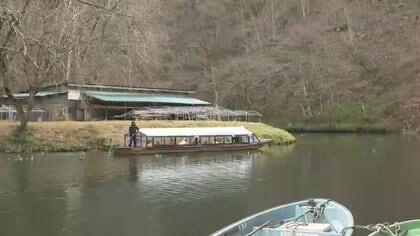 猊鼻渓で「こたつ舟」運航開始　冬の風物詩　約1時間半の船旅　岩手県一関市