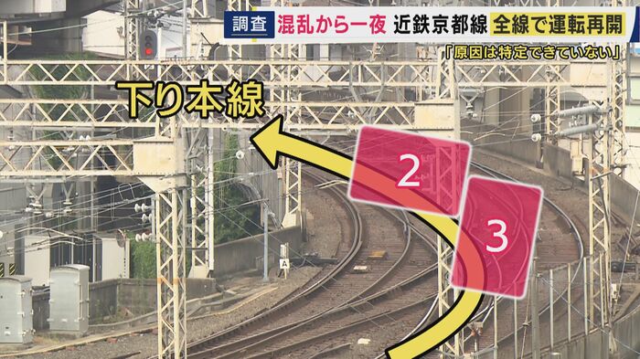 2両目と3両目が脱輪