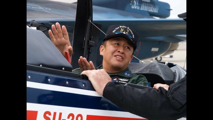 航空自衛隊時代の菅野被告（本人提供）