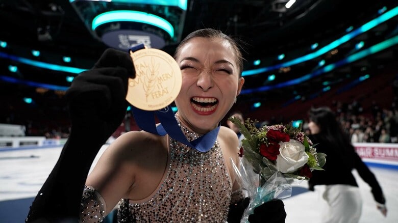世界選手権で3連覇を成し遂げた坂本花織