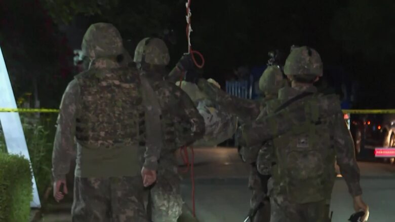 北朝鮮の「ゴミ風船」に対応する韓国軍