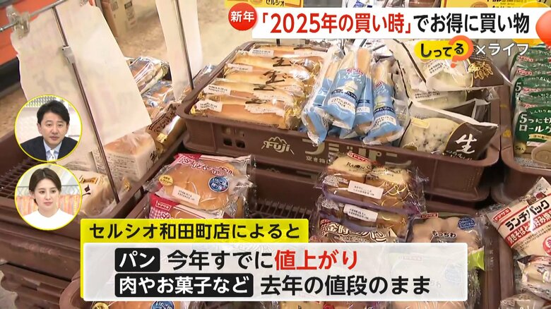 2025年に入り、既に値上がりしているというパン