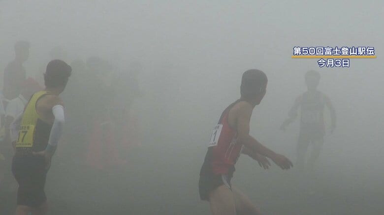 雲がかかり、視界はほとんどない状態に