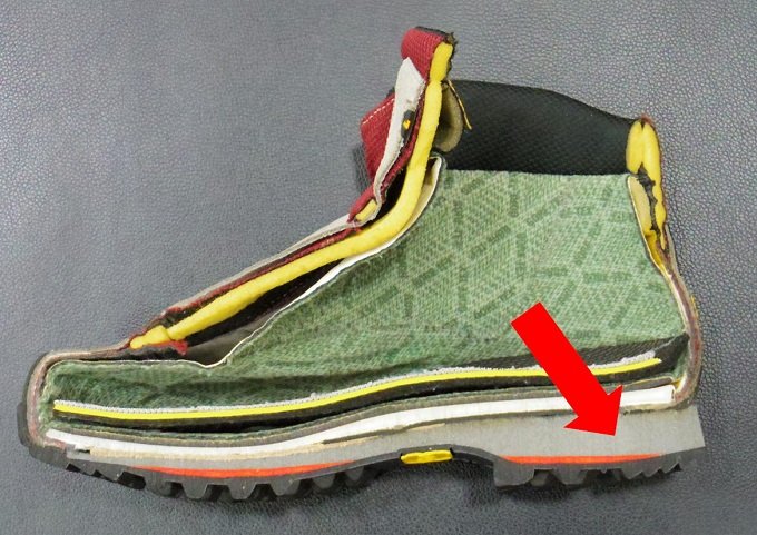 登山靴の構造（画像：石井スポーツ提供）