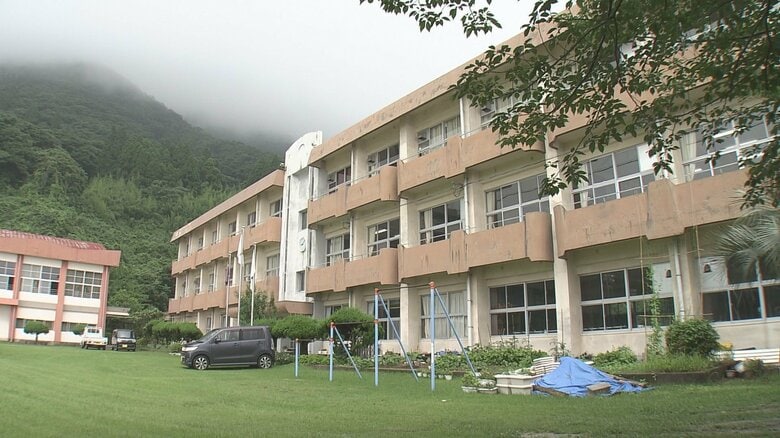 授業が行われた甑島の海星中学校