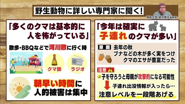 専門家に聞いたクマに対する心構え