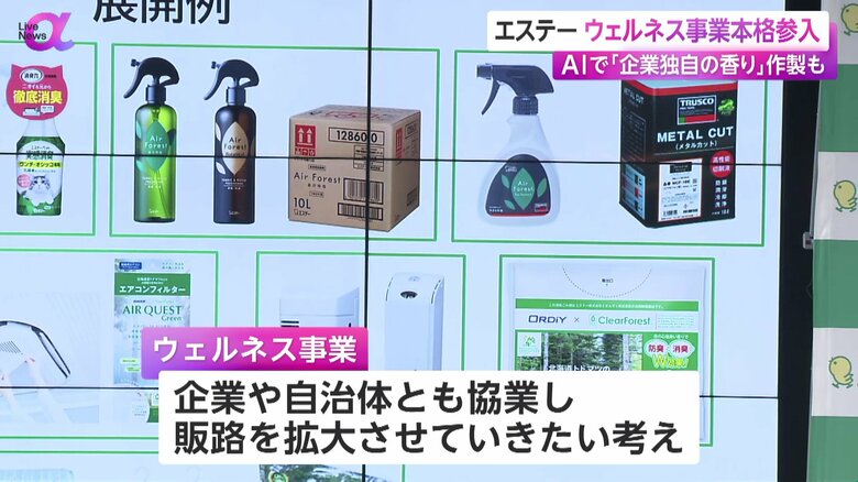 香りを使った展開例